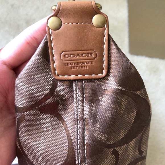 Vintage Y2K Leather coach hobo signature shoulder bag- style 10008 - Picture 5 of 7